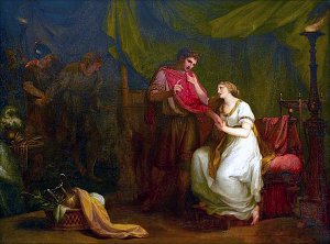 Диомед и Крессида (из пьесы Уильяма Шекспира «Троил и Крессида», акт V, сцена 2). Художник Анжелика Кауфман (1789)