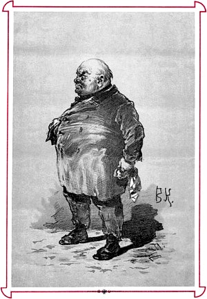 Конторщик. Иллюстрация к рассказу И. С. Тургенева «Контора». Художник В. Князев, конец ХIХ в.
