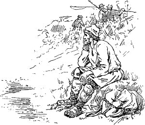 Концовка к рассказу И. С. Тургенева «Малиновая вода». Издание И. Глазунова, С.-Петербург, 1913.