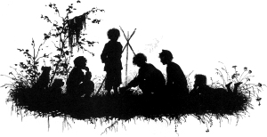«Бежин луг». Иллюстрация к «Запискам охотника» Тургенева. Е. Бём, 1883