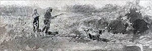 Заставка к рассказу И. С. Тургенева «Чертопханов и Недопюскин». Художник Маковский Александр Владимирович, конец XIX-начало ХХ века.