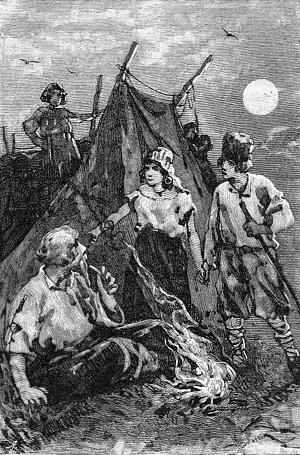 Рисунок Нестерова Михаила Васильевича (1888 г.) к поэме А. С. Пушкина «Цыганы»