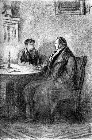 Иллюстрация к повести И. С. Тургенева «Часы». Художник И. Астапов, 1948 г.