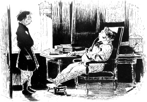 Иллюстрация А. Агина к «Помещику» И. С. Тургенева. 1846