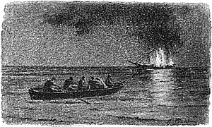 Концовка к рассказу Тургенева «Пожар на море». 4-е изд. — Санкт-Петербург : И. Глазунов, 1907.