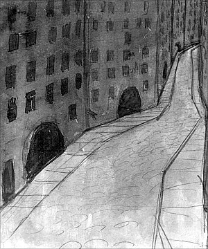 Иллюстрация к рассказу И. С. Тургенева «Сон». Художник Казас Михаил Моисеевич, начало ХХ века