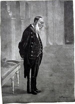 Сцена из спектакля «Завтрак у предводителя». Неизвестный автор, 1891-1910 гг.