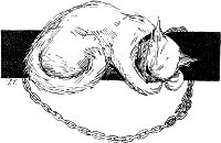 Концовка к стихотворению «У лукоморья дуб зеленый...» Избранные сочинения А. С. Пушкина : Для детей мл. возраста. — Санкт-Петербург : журн. «Игрушечка», 1899.