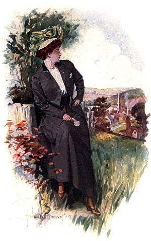 Фронтиспис к роману Герберта Уэллса «Анна-Вероника». Издание 1909 года.