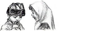 Иллюстрация А. Пахомова к рассказу К. Ушинского «Трусливый Ваня», 1962