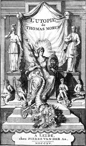 Обложка к изданию «Утопии» Томаса Мора 1715 г.