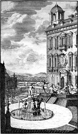 Рафаил рассказал нам... Иллюстрация к изданию «Утопии» Томаса Мора 1715 г.
