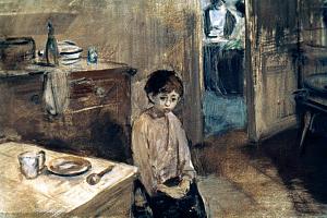 А еды нету никакой. Иллюстрация к рассказу А. П. Чехова «Ванька». Художник Р. Столяров, 1967