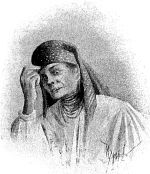 И свояченица, всхлипывая, рассказала... Иллюстрация к повести Н. В. Гоголя «Майская ночь, или утопленница». Художник Грабарь (Храбров) Игорь Эммануилович, 1894 г.