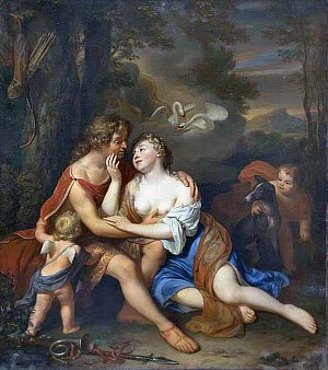 Венера и Адонис. Художник Верколье Ян, XVII в.