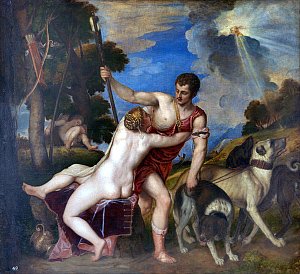 Тициан «Венера и Адонис», 1554 г.