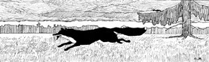 Иллюстрация к басне Крылова «Ворона и лиса». Художник Жаба Альфонс Константинович.
