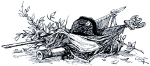 Конец третьей части. Иллюстрация А. П. Апсита к роману Л. Н. Толстого «Война и мир»