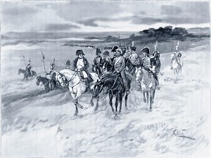 Знаем, у вас есть Бонапарт, он всех в мире побил, ну да об нас другая статья... Иллюстрация А. П. Апсита к роману Л. Н. Толстого «Война и мир»