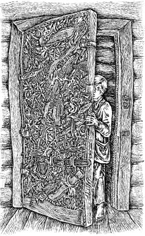 Петрушка. Иллюстрация к рассказу А. П. Платонова «Возвращение». Художник Ромадин Николай Михайлович, 1970-е?