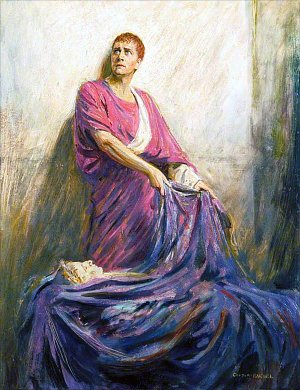 Герберт Бирбом Три (1852–1917) в роли Марка Антония в «Юлии Цезаре» Уильяма Шекспира, картина Чарльза А. Бюхеля (1914)