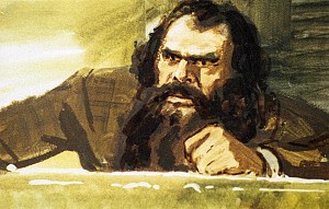 Челленджер. Иллюстрация к роману Артура Конан Дойла «Затерянный мир». Художник В. Шевченко, 1968