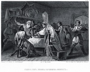 Поэма А. С. Пушкина «Жених». Художник К. А. Трутовский, 1863
