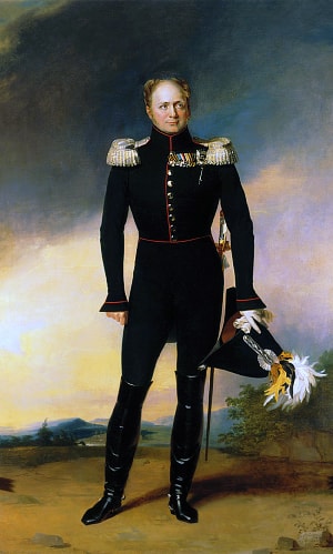 Император Александр I. Художник Джордж Доу, 1826