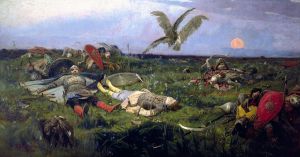 После побоища Игоря Святославича с половцами. Виктор Васнецов. 1880