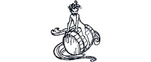 Конец главы V. Иллюстрация Артура Рэкема (1909 г.) к повести Фридриха де ла Мотт Фуке «Ундина» (1811 г.). Поэтический перевод В. А. Жуковского (1831-1836).