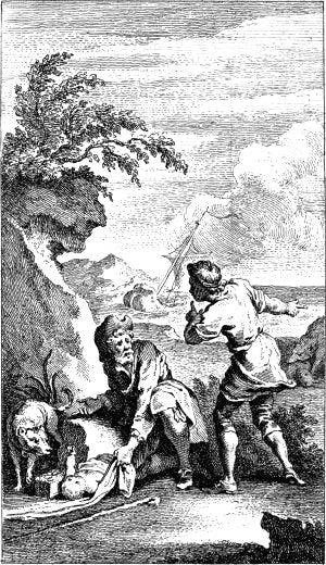 Иллюстрация к пьесе Уильяма Шекспира «Зимняя сказка». Издание 1752 г.