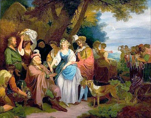 Зимние сказки, Акт IV, сцена 3. «Пердита». Художник Фрэнсис Уитли (1747-1801)